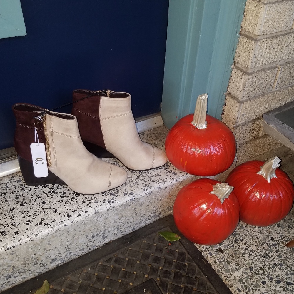 2/$25 Charming Charlie's Suede Brown Booties